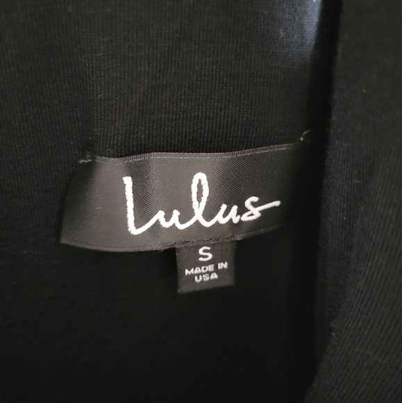 NWT Lulus Modern Maiden Black Asymmetrical Midi LBD Hoco Dress Size Small - Picture 4 of 11